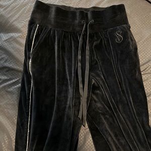 XS Victoria’s Secret, soft sweat pants joggers rhinestone gems